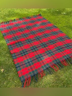 Pendleton Wool Vintage Plaid Throw Blanket